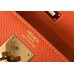 Replica Handbag Store Orange Clemence Kelly 25cm GHW Bag