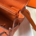 Replica Handbag Store Orange Clemence Kelly 25cm GHW Bag