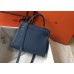 Replica Handbag Store Blue Agate Clemence Kelly Retourne 28cm Handmade Bag