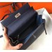Replica Handbag Store Navy Blue Clemence Kelly 28cm Bag