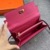 Replica Handbag Store Kelly Longue Wallet In rose Clemence Leather Replica Handbag Store Kelly Longue Wallet In rose Clemence Leather