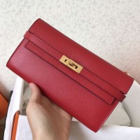 Replica Handbag Store Kelly Classic Long Wallet In Red Epsom Leather Replica Handbag Store Kelly Classic Long Wallet In Red Epsom Leather