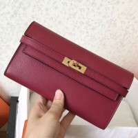 Replica Handbag Store Kelly Classic Long Wallet In Ruby Epsom Leather Replica Handbag Store Kelly Classic Long Wallet In Ruby Epsom Leather