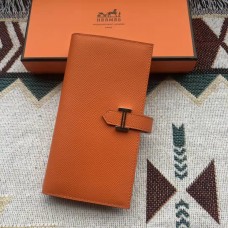 Replica Handbag Store Orange Epsom Bearn Gusset Wallet