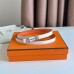 Replica Handbag Store Gamma 13mm Belt in Orange Epsom Leather and White Swift Leather