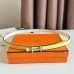 Replica Handbag Store Gamma 13mm Belt in White Epsom Leather and Yellow Swift Leather